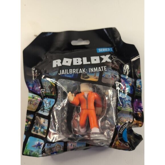 Roblox Figure Series 1 Backpack Clips Hanger Jailbreak: Inmate W/ Code! - Picture 1 of 1